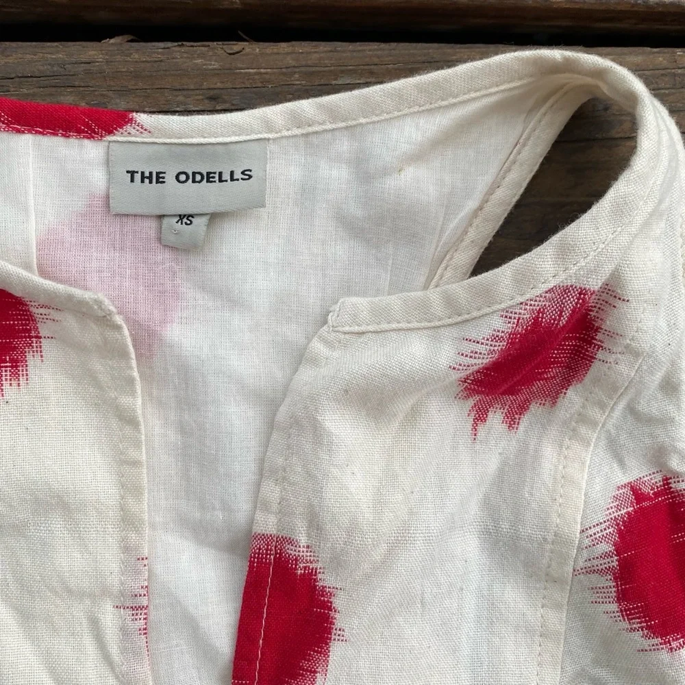 The Odell’s anthropologie polka dot red dress